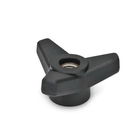 Otto Ganter Tristar Knob Bushing in Brass, GN 5330